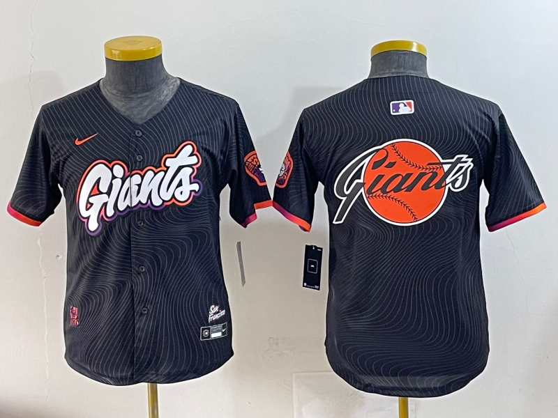Youth 2025 MLB San Francisco Giants blank black jersey style 9->women mlb jersey->Women Jersey